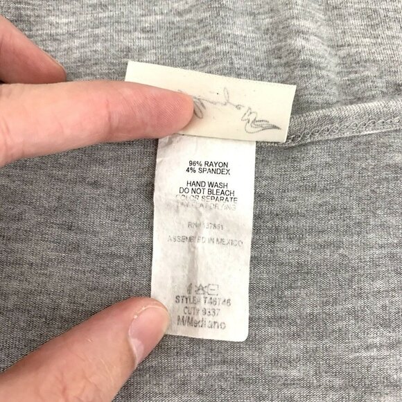 Gaze Womens Top Medium Gray Tis The Season To Be Preggers - Picture 6 of 6